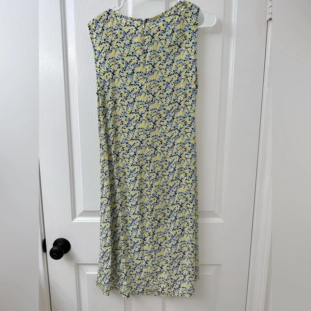 Equipment 100% Silk Floral Hi-lo Sleeveless Dress - Picture 7 of 9